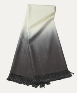 Johanna Howard THE HOME DIP DYED ALPACA THROW PEWTER