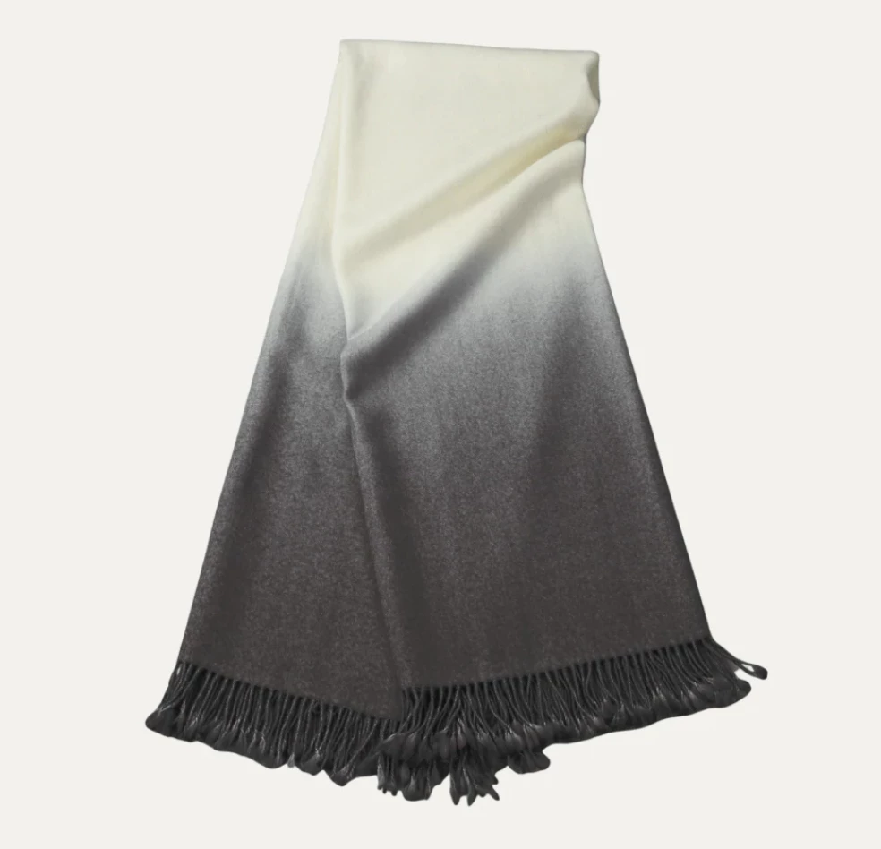 Johanna Howard THE HOME DIP DYED ALPACA THROW PEWTER 1 Johanna Howard THE HOME DIP DYED ALPACA THROW PEWTER