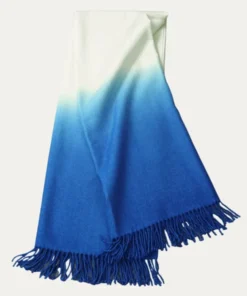 Johanna Howard THE HOME DIP DYED ALPACA THROW COBALT