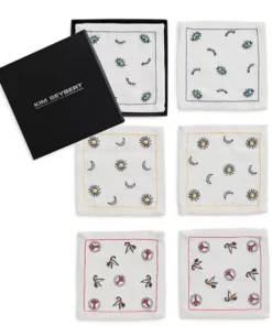 Kim Seybert BOHEMIA COCKTAIL NAPKINS | SET OF 6 TABLE LINENS