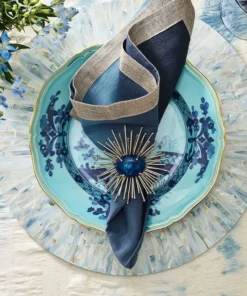 Kim Seybert DIP DYE NAPKIN NAVY BLUE