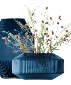 LSA International ROTUNDA SAPPHIRE VASES