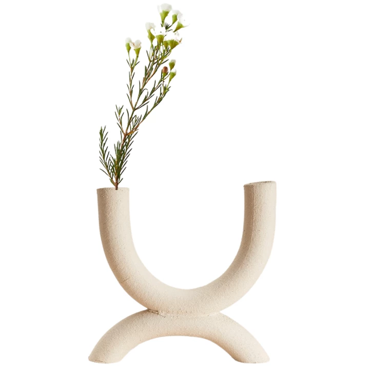 Style Union Home FOREVER DUAL CANDLE HOLDER RAW WHITE CANDLELIGHT 3 Style Union Home FOREVER DUAL CANDLE HOLDER RAW WHITE CANDLELIGHT