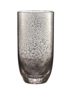 Kim Seybert CRACKLE PLATINUM GLASSWARE | SET OF 4 DRINKWARE