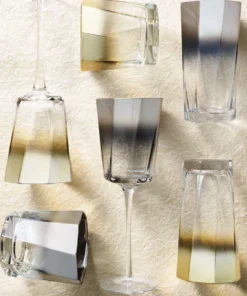 Kim Seybert DRINKWARE HELIX SILVER GLASSWARE 8 Kim Seybert DRINKWARE HELIX SILVER GLASSWARE