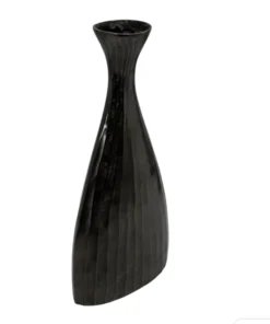 Sagebrook Home METAL BANDED VASE