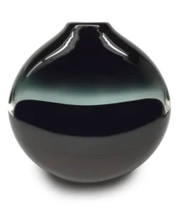 Siemon & Salazar SCURO FLAT VASE GREY & BLACK THE HOME