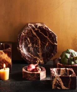 Sir/Madam MODERNIST RED MARBLE BOWL MEDIUM THE HOME