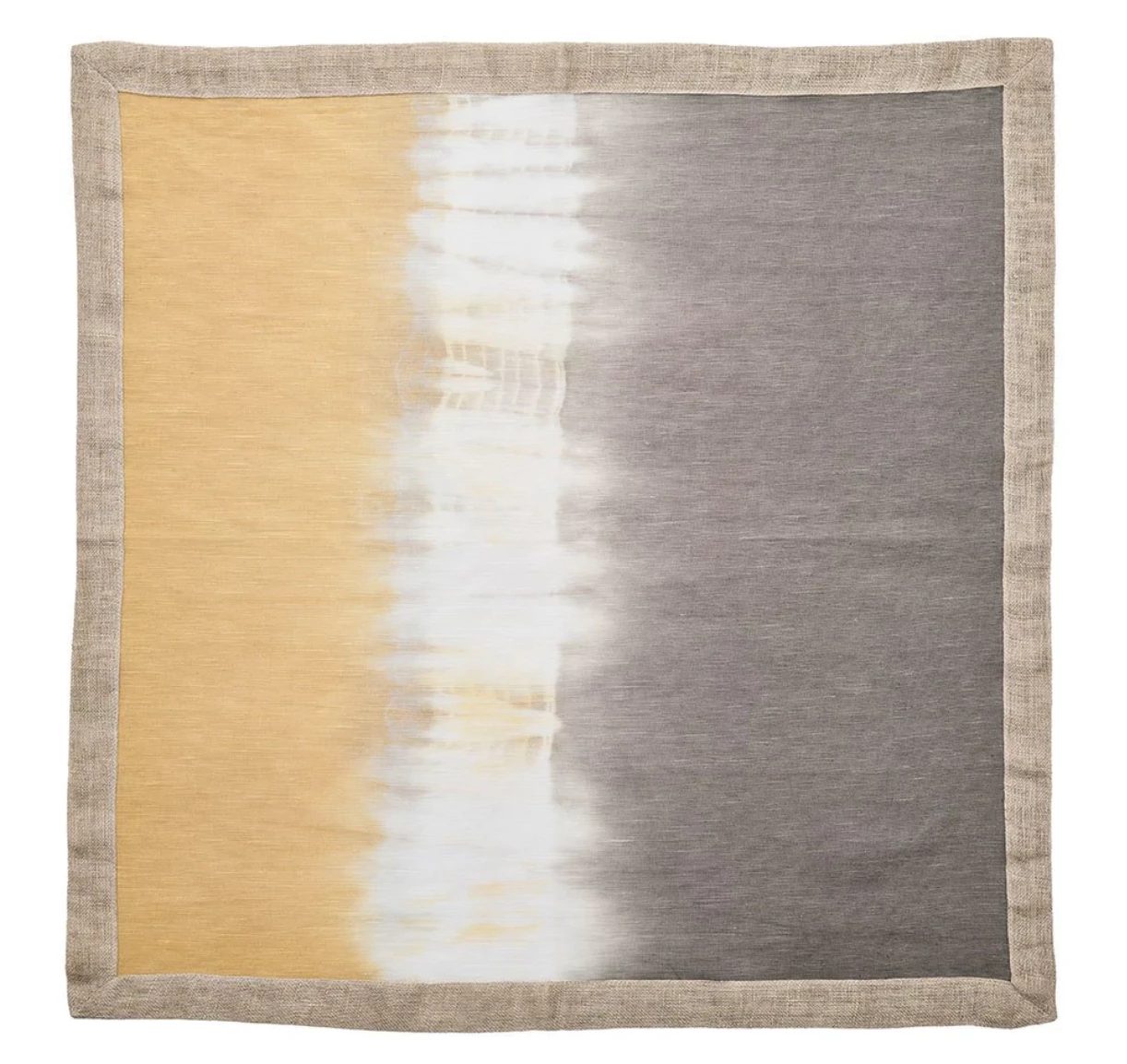 Kim Seybert THE TABLE SOLSTICE NAPKIN GREY & BEIGE 2 Kim Seybert THE TABLE SOLSTICE NAPKIN GREY & BEIGE