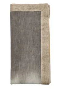 Kim Seybert THE TABLE SOLSTICE NAPKIN GREY & BEIGE 9 Kim Seybert THE TABLE SOLSTICE NAPKIN GREY & BEIGE