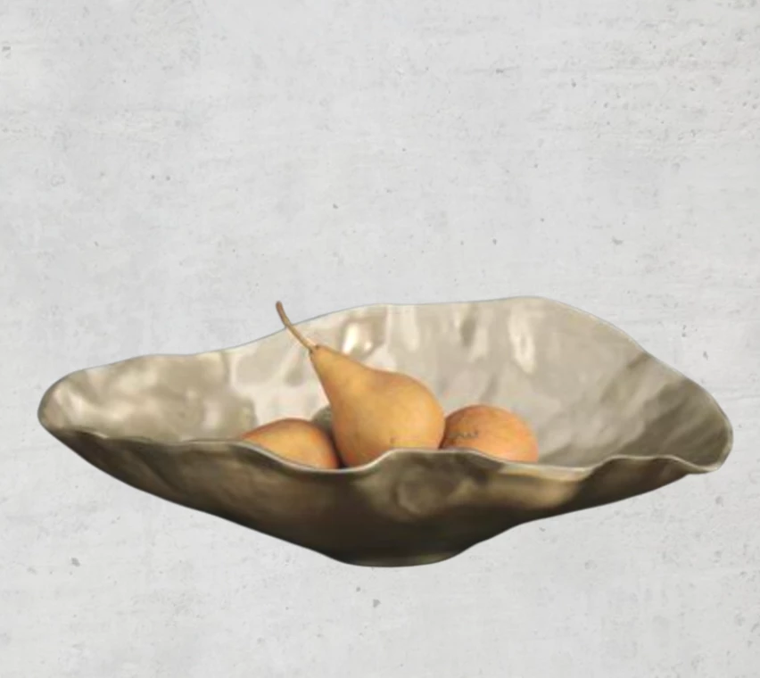 Beatriz Ball SERVING SIERRA MAIA OVAL BOWLS GOLD 1 Beatriz Ball SERVING SIERRA MAIA OVAL BOWLS GOLD