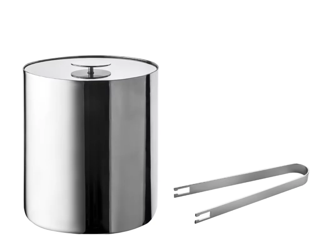 Mepra STILE INSULATED ICE BUCKET & TONGS 4 Mepra STILE INSULATED ICE BUCKET & TONGS