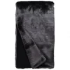 Fabulous Furs COUTURE FAUX FUR THROW GRAPHITE MINK THE HOME