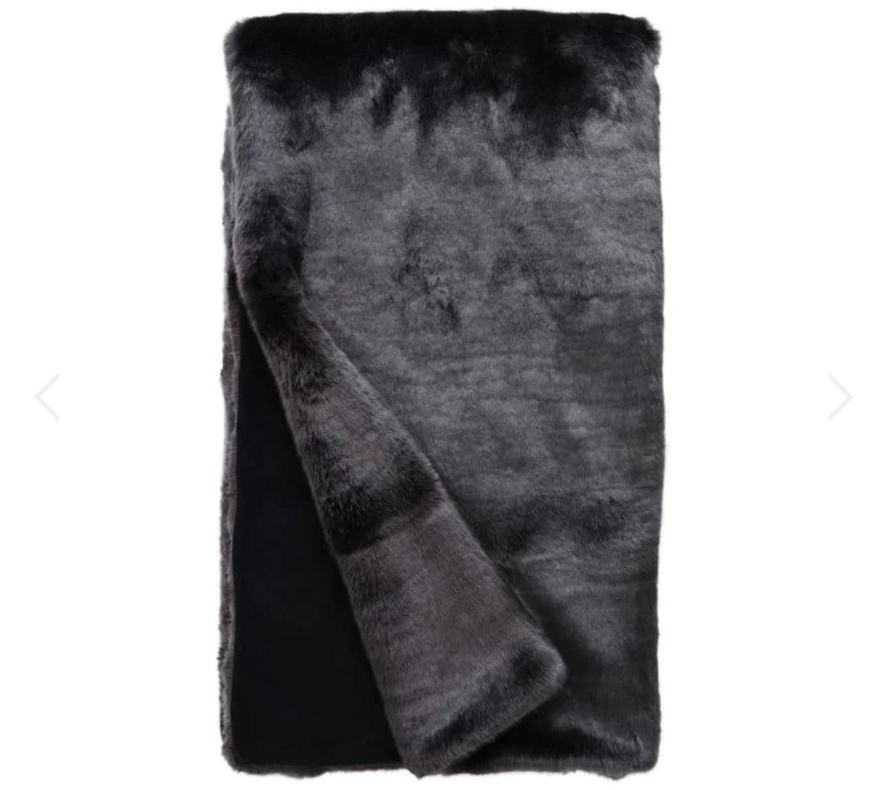 Fabulous Furs COUTURE FAUX FUR THROW GRAPHITE MINK THE HOME 1 Fabulous Furs COUTURE FAUX FUR THROW GRAPHITE MINK THE HOME