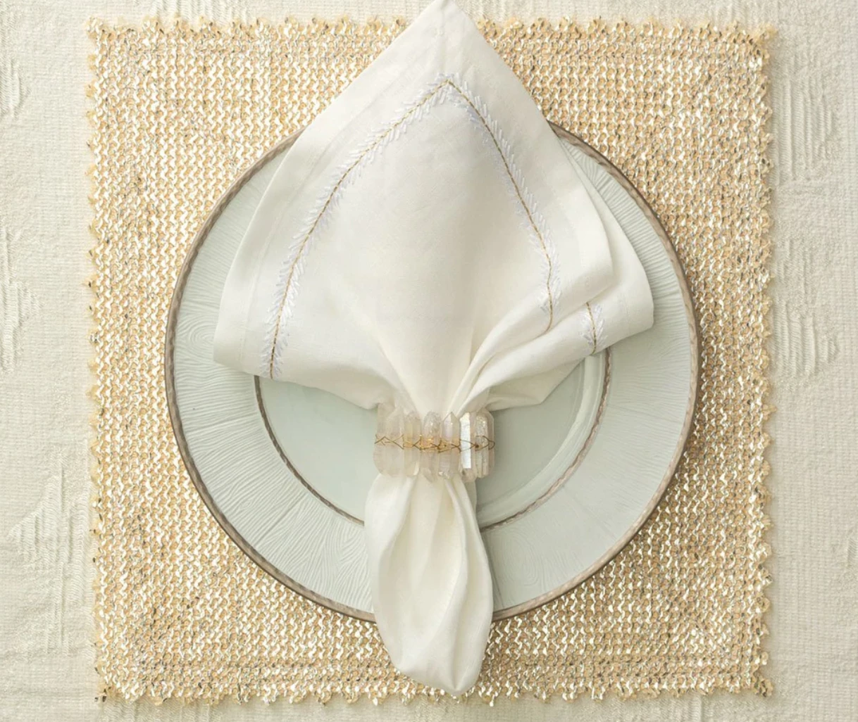 Kim Seybert RADIANT IRIDESCENT NAPKIN RING | SET OF 4 2 Kim Seybert RADIANT IRIDESCENT NAPKIN RING | SET OF 4