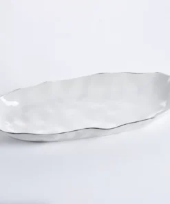 Pampa Bay HANDLE DEEP SERVING PLATTER SILVER