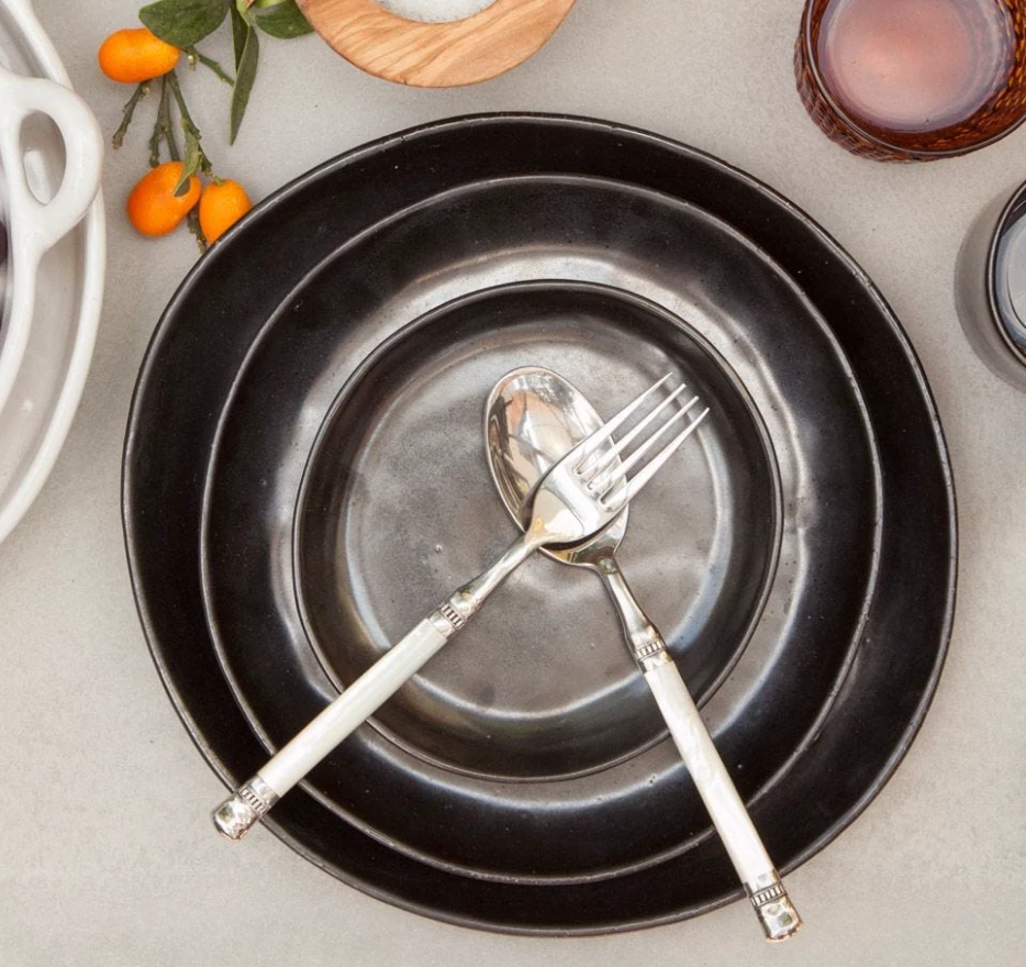 Blue Pheasant MARCUS BLACK GLAZE STONEWARE DINNERWARE THE TABLE 1 Blue Pheasant MARCUS BLACK GLAZE STONEWARE DINNERWARE THE TABLE