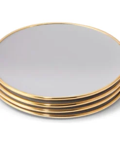 Aerin ELIA DESSERT PLATE SET DOVE