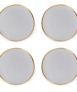Aerin ELIA DESSERT PLATE SET DOVE