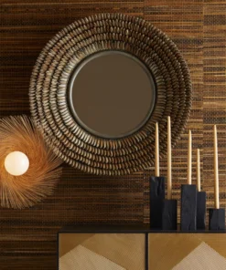 Arteriors Home HENLEE TEAK CANDLEHOLDER SET CANDLELIGHT