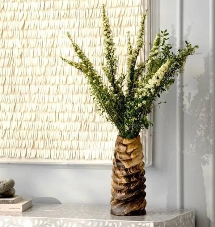 Made Goods WEVER WOOD VASE 2 Made Goods WEVER WOOD VASE