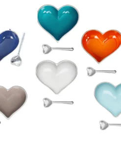 Inspired Generations SERVING HAPPY HEART SNACK BOWLS WITH SPOON