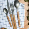 Sabre BISTROT TEAK VINTAGE FLATWARE SET