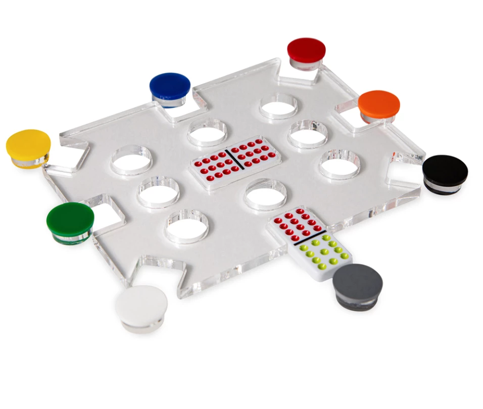 Luxe Dominoes GAMES & GADGETS MEXICAN DOMINOES TRAIN SET 3 Luxe Dominoes GAMES & GADGETS MEXICAN DOMINOES TRAIN SET