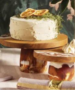 Blue Pheasant SERVING AUSTIN SWIRL CAKE STAND AMBER