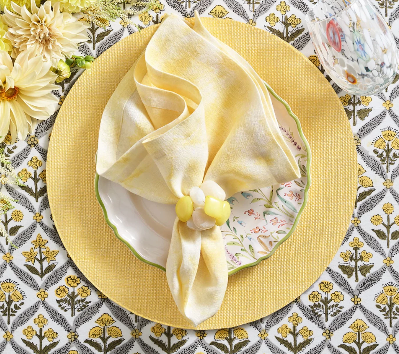 Kim Seybert SEA STONE NAPKIN RING SET THE TABLE 2 Kim Seybert SEA STONE NAPKIN RING SET THE TABLE