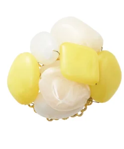 Kim Seybert SEA STONE NAPKIN RING SET THE TABLE 5 Kim Seybert SEA STONE NAPKIN RING SET THE TABLE