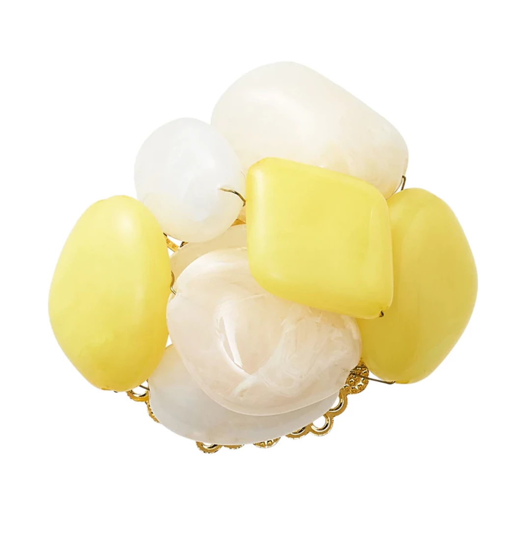 Kim Seybert SEA STONE NAPKIN RING SET THE TABLE 3 Kim Seybert SEA STONE NAPKIN RING SET THE TABLE