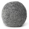 Natures Collection SHEEPSKIN BALL PILLOW 10" LIGHT GREY