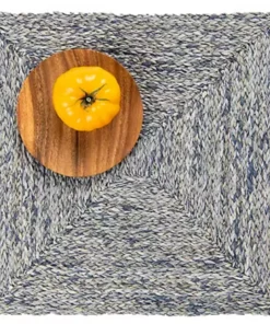 Blue Pheasant ZOEY SLATE BLUE PLACEMAT BLUE SET OF 4