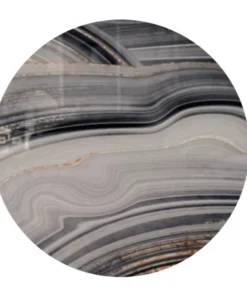 EYE CANDY SERVING ACRYLIC LAZY SUSAN BLACK SLICE