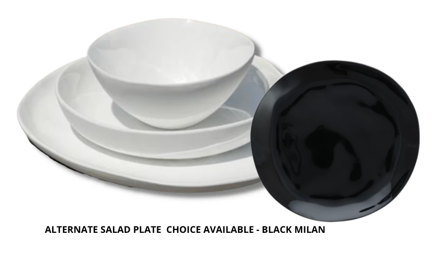Fortessa THE TABLE MILAN MELAMINE DESSERT - SALAD PLATE 2 Fortessa THE TABLE MILAN MELAMINE DESSERT - SALAD PLATE