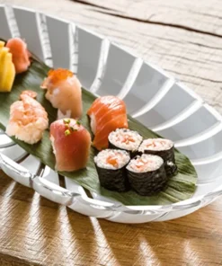 Guzzini THE SUMMER SHOP GLAZE SERVING TrAY WHITE