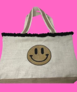 Tiana Designs POM POM SMILEY TOTE ACCESSORIES