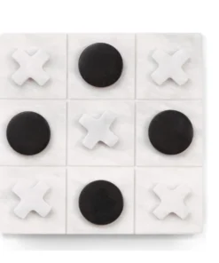Bey-Berk GAMES & GADGETS MARBLE TIC TAC TOE SET