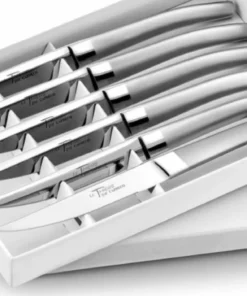 Capdeco/BIA Cordon Bleu FLATWARE LE THIERS STEAK KNIVES MATTE SILVER 6PC SET