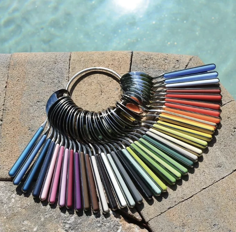 Mepra FANTASIA FLATWARE 5 PIECE SET | 16 COLORS AVAILABLE 1 Mepra FANTASIA FLATWARE 5 PIECE SET | 16 COLORS AVAILABLE