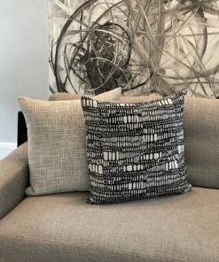 D.V. KAP Home / Canaan Company PILLOWS TESOTTA PILLOW BLACK 22 X 22