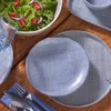 Merritt THE TABLE CAMBRIA LINEN MELAMINE DINNERWARE INDIGO