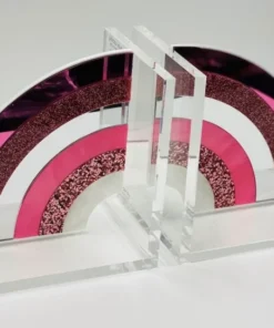 EYE CANDY RAINBOW ACRYLIC BOOKENDS | PINK