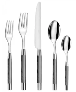 Capdeco/BIA Cordon Bleu CONTY 5-PIECE FLATWARE SET | GREY