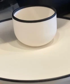 Tina Frey Designs SERVING RIMMED PLATTER | TINA FREY | BLACK