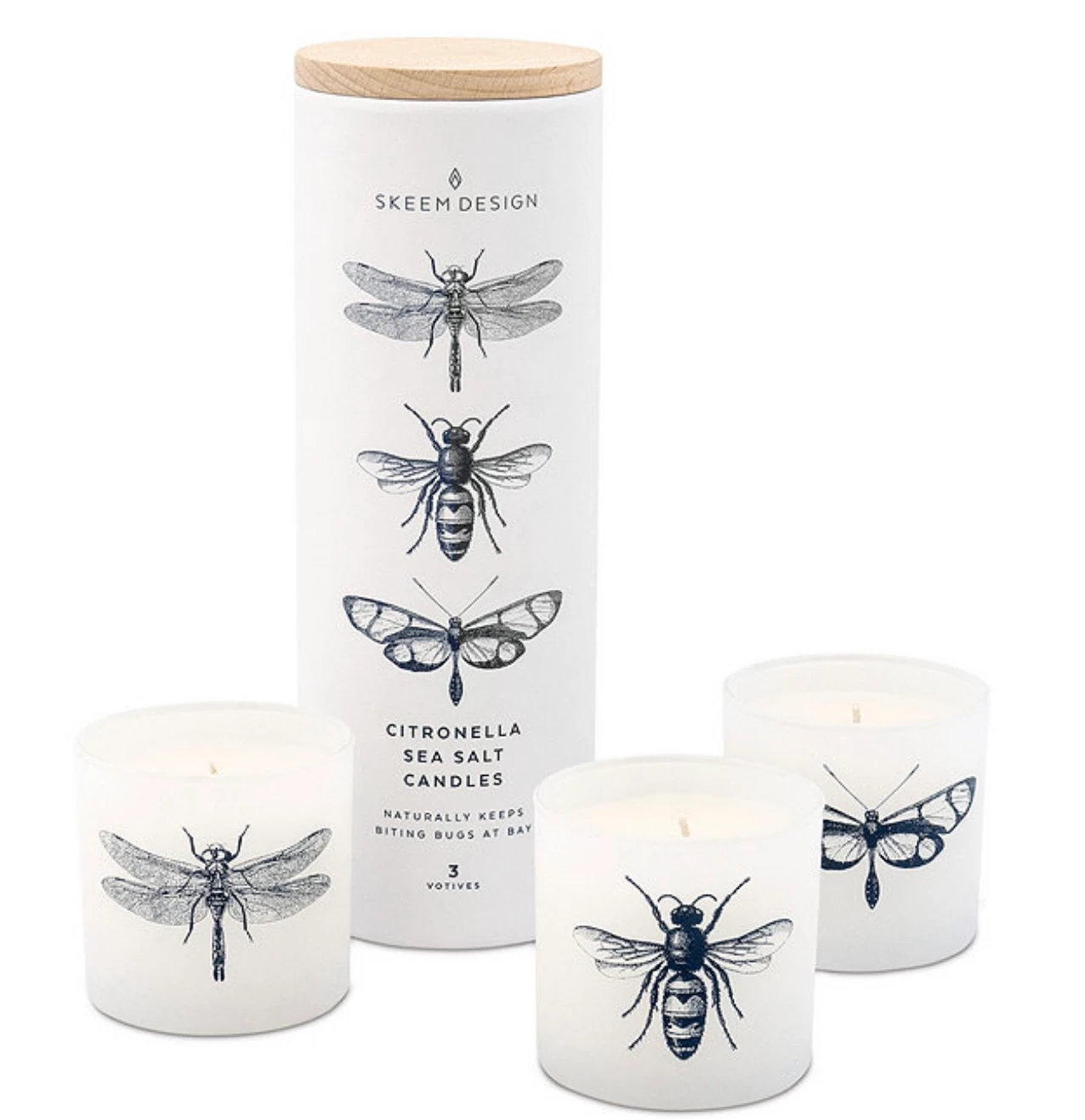 SKEEM DESIGN CITRONELLA SEA SALT VOTIVE SET 1 SKEEM DESIGN CITRONELLA SEA SALT VOTIVE SET
