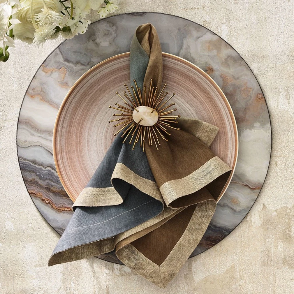Kim Seybert AGATE PLACEMAT | MULTI THE TABLE 1 Kim Seybert AGATE PLACEMAT | MULTI THE TABLE