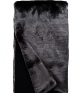Fabulous Furs COUTURE FAUX FUR THROW GRAPHITE MINK THE HOME 5 Fabulous Furs COUTURE FAUX FUR THROW GRAPHITE MINK THE HOME