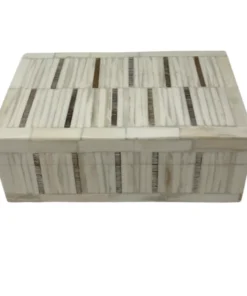Bojay SHELLEY ETCHED BONE BOX IVORY